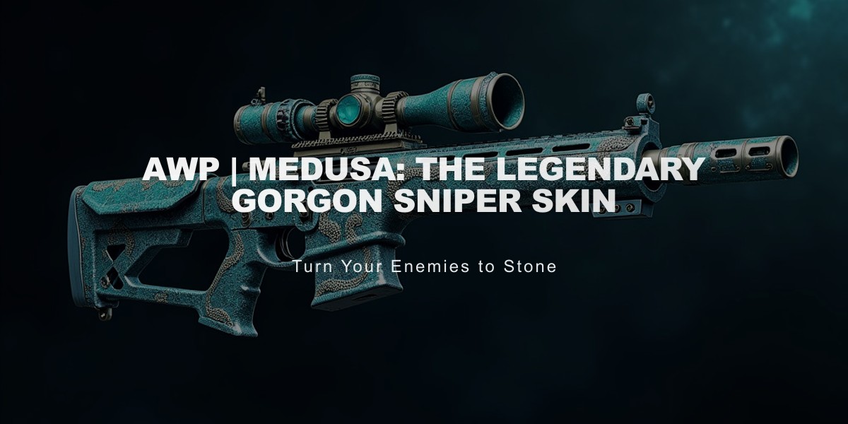 AWP | Medusa: The Legendary Gorgon Sniper Skin