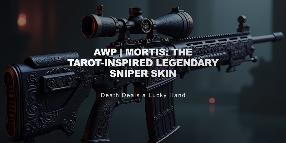 AWP | Mortis: The Tarot-Inspired Legendary Sniper Skin