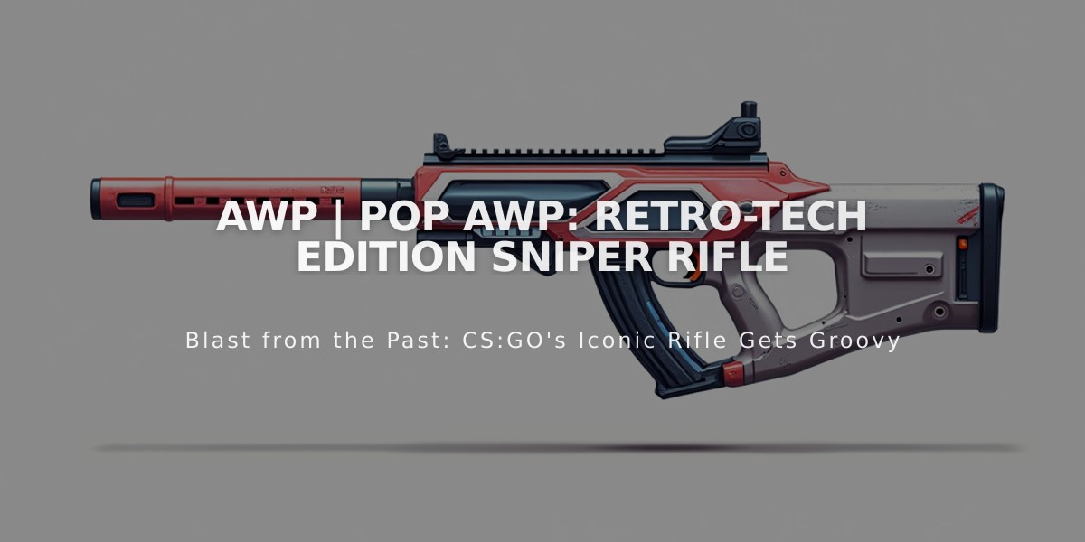 AWP | POP AWP: Retro-Tech Edition Sniper Rifle