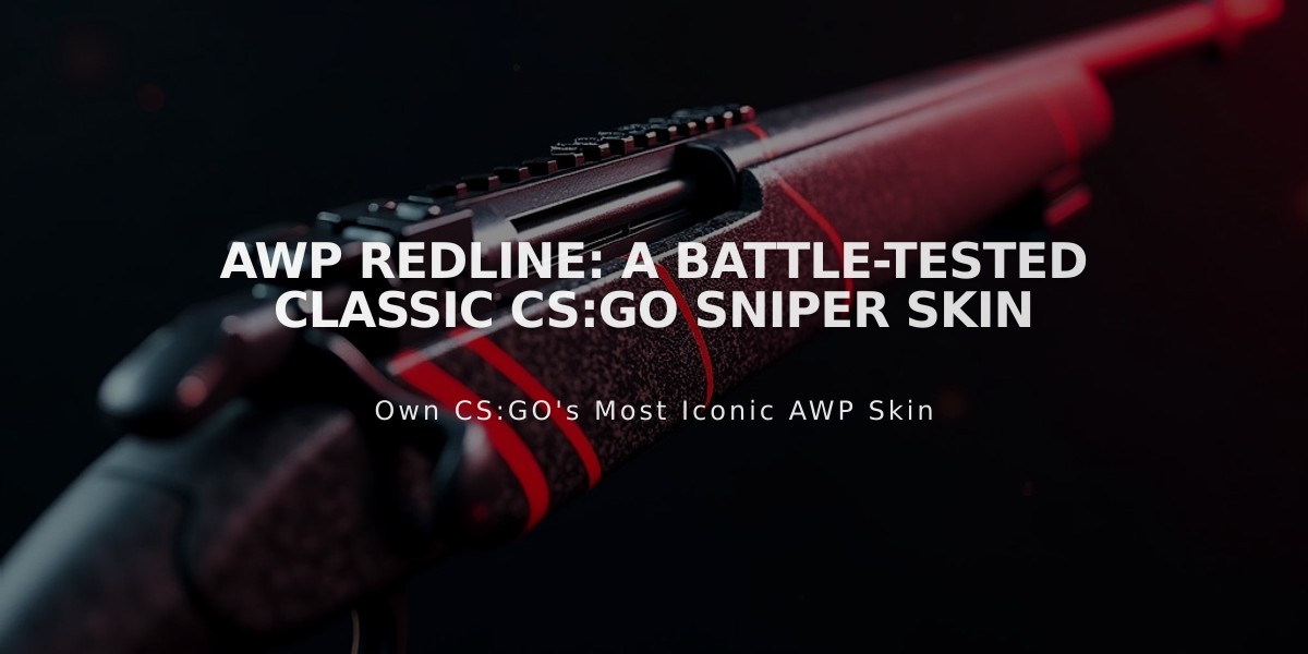 AWP Redline: A Battle-Tested Classic CS:GO Sniper Skin